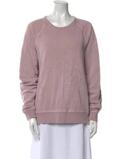 Pre-owned Outerknown Crew Neck Long Sleeve Sweatshirt In Purple