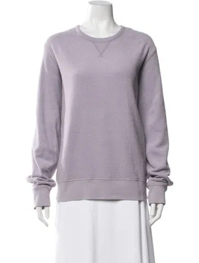Pre-owned Outerknown Crew Neck Long Sleeve Sweatshirt In Purple
