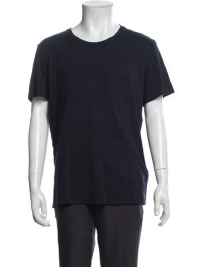 Pre-owned Outerknown Crew Neck Short Sleeve T-shirt In Blue