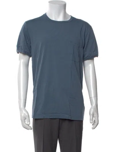 Pre-owned Outerknown Crew Neck Short Sleeve T-shirt In Blue