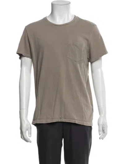 Pre-owned Outerknown Crew Neck Short Sleeve T-shirt In Neutral