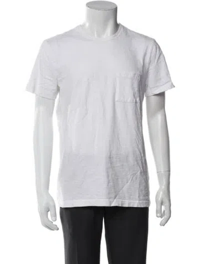 Pre-owned Outerknown Crew Neck Short Sleeve T-shirt In White