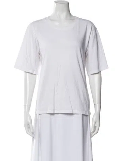 Pre-owned Outerknown Crew Neck Short Sleeve T-shirt In White