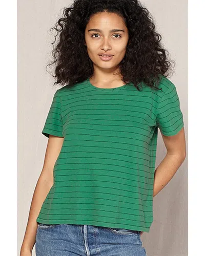 Outerknown Horizon Stripe T-shirt In Green