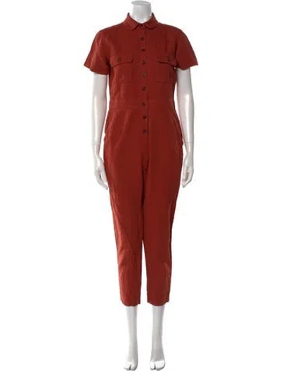 Pre-owned Outerknown Jumpsuit In Orange