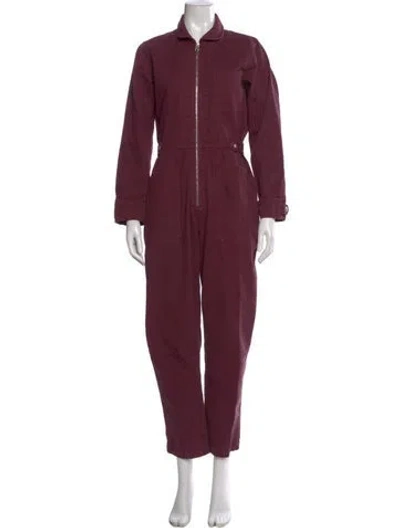 Pre-owned Outerknown Jumpsuit In Purple