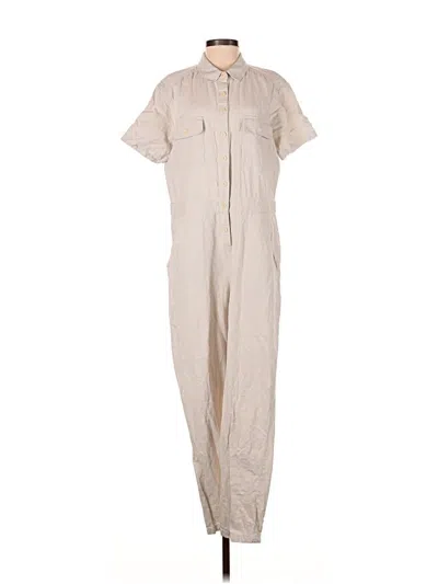 Pre-owned Outerknown Jumpsuit In White