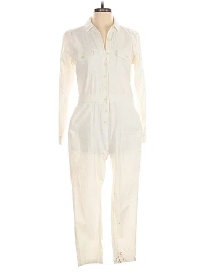 Pre-owned Outerknown Jumpsuit In White