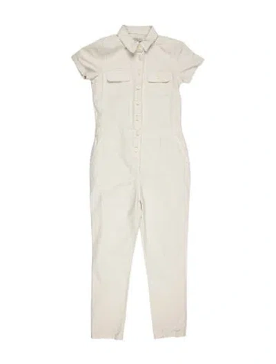 Pre-owned Outerknown Jumpsuit In White