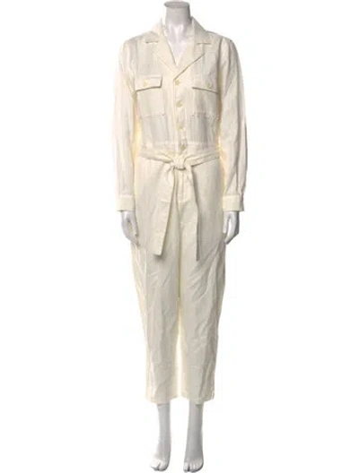 Pre-owned Outerknown Linen Jumpsuit In Neutral