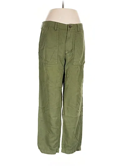 Pre-owned Outerknown Linen Pants In Green
