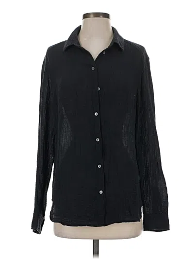 Pre-owned Outerknown Long Sleeve Blouse In Black