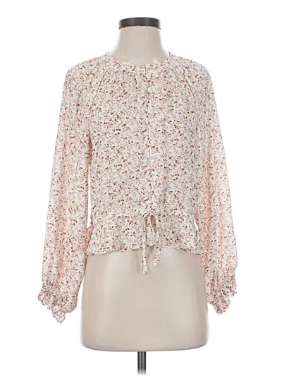 Pre-owned Outerknown Long Sleeve Blouse In Ivory