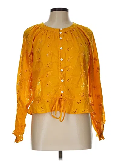 Outerknown Long Sleeve Blouse In Yellow