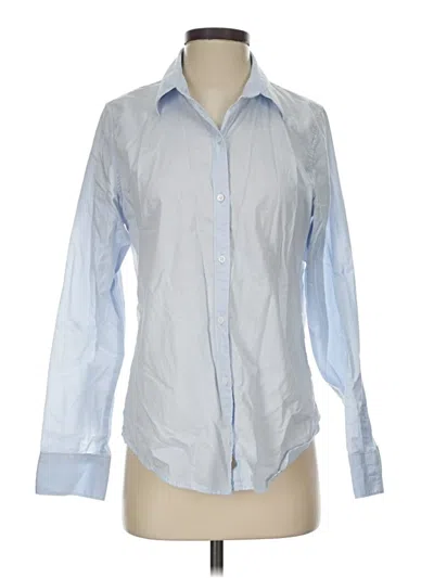 Pre-owned Outerknown Long Sleeve Button Down Shirt In Blue