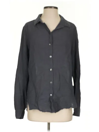 Pre-owned Outerknown Long Sleeve Button Down Shirt In Gray