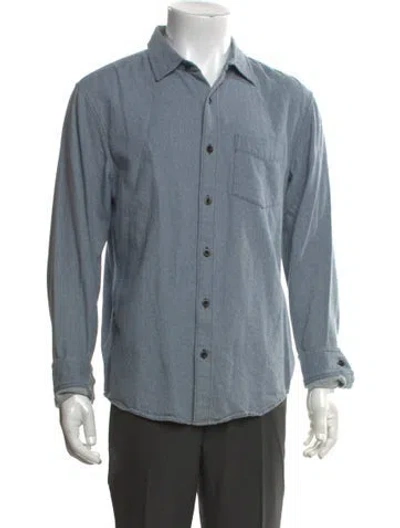 Pre-owned Outerknown Long Sleeve Shirt In Blue