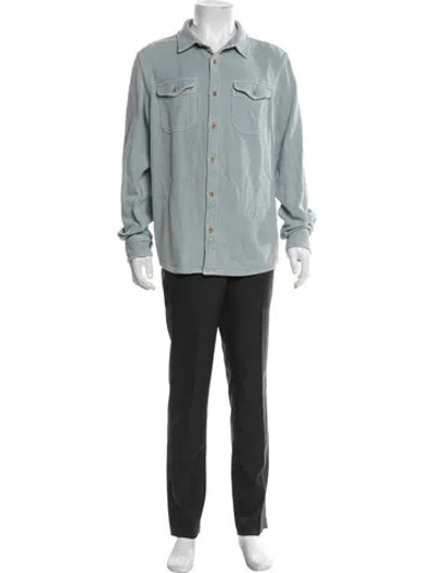 Pre-owned Outerknown Long Sleeve Shirt In Blue