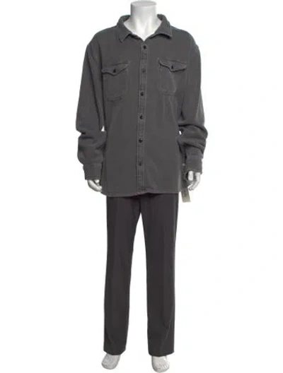 Pre-owned Outerknown Long Sleeve Shirt In Gray