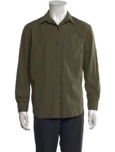 Pre-owned Outerknown Long Sleeve Shirt In Green