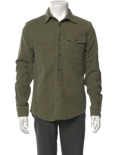 Pre-owned Outerknown Long Sleeve Shirt In Green