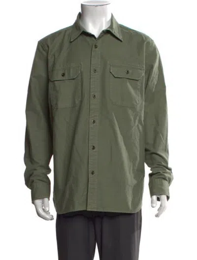 Pre-owned Outerknown Long Sleeve Shirt In Green