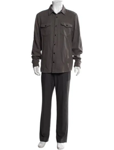 Pre-owned Outerknown Long Sleeve Shirt In Grey