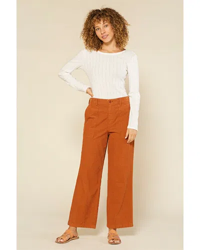 Outerknown Lou Cord Field Pant In Orange