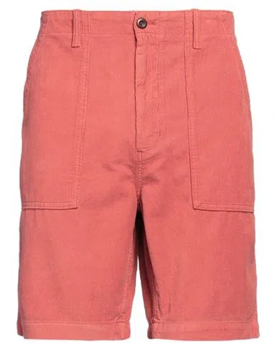 Outerknown Man Shorts & Bermuda Shorts Brick Size 31 Organic Cotton In Red