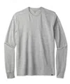 Outerknown Men's Breathe Long Sleeve Merino Baselayer Top In Heather Grey In Grey