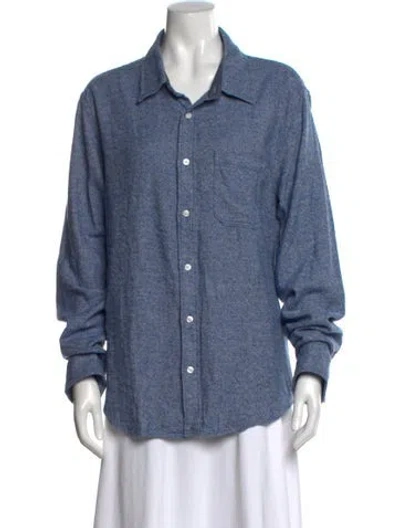 Pre-owned Outerknown Midi Length Dress In Blue