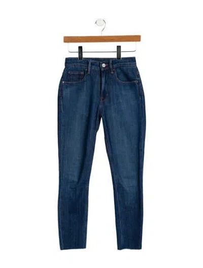 Pre-owned Outerknown Mid-rise Skinny Leg Jeans In Blue