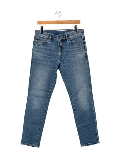 Pre-owned Outerknown Mid-rise Straight Leg Jeans In Blue