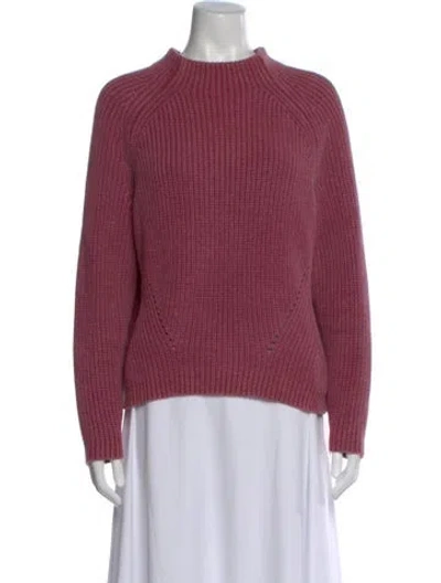 Pre-owned Outerknown Mock Neck Sweater In Pink