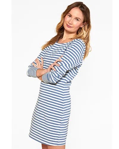 Outerknown Ndp Boatneck Dress In Blue
