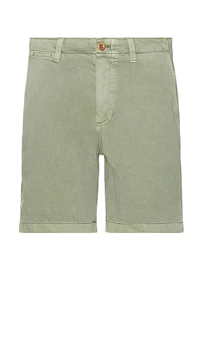 Outerknown Nomad Chino Short In Faded Olive