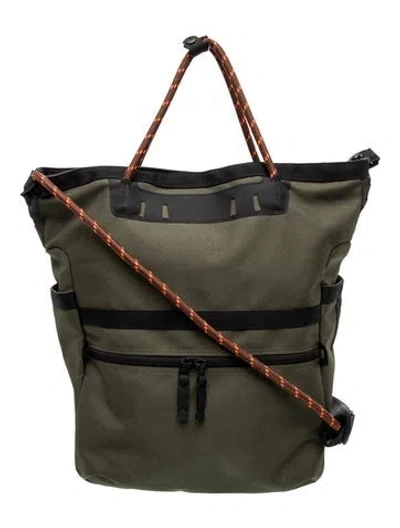 Pre-owned Outerknown Nylon Bucket Bag In Black