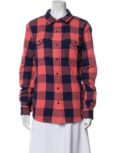 Pre-owned Outerknown Plaid Print Jacket In Multi