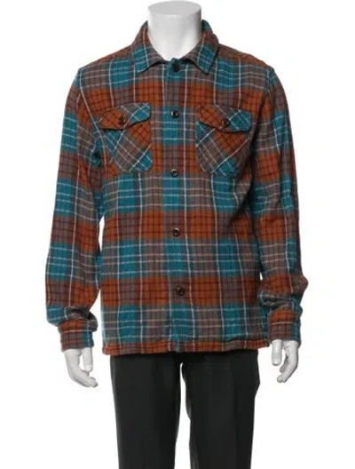 Pre-owned Outerknown Plaid Print Jacket In Multicolor
