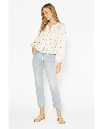 Outerknown Poet Silk-blend Blouse In White