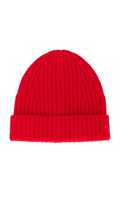 Outerknown Reimagine Cashmere Beanie In Tomato