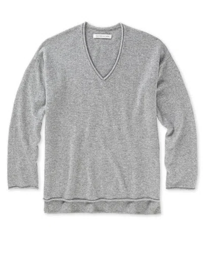 Outerknown Relaxed V-neck Sweater With Drop Shoulders