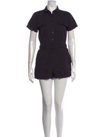Pre-owned Outerknown Romper In Black