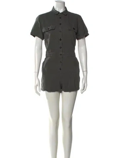 Pre-owned Outerknown Romper In Gray