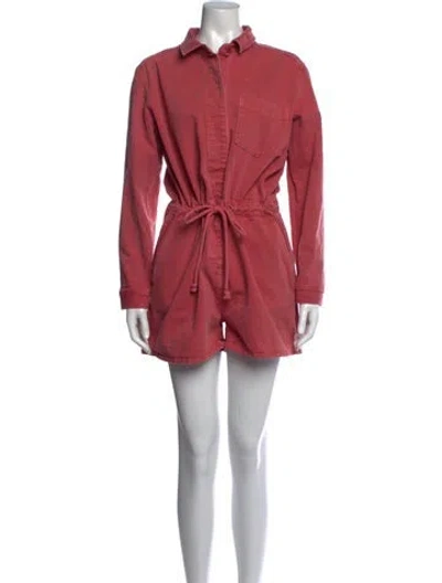Pre-owned Outerknown Romper In Pink