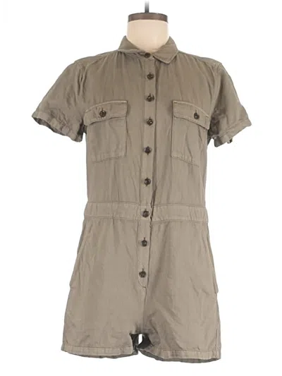 Pre-owned Outerknown Romper In Tan