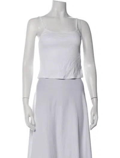 Pre-owned Outerknown Scoop Neck Sleeveless Top In White