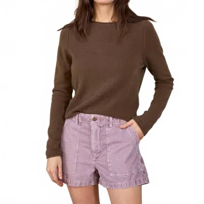 Outerknown Seventyseven Classic Cord Shorts In Lilac Sands In Purple