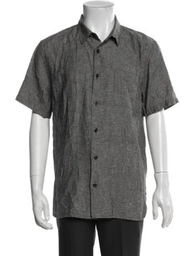 Pre-owned Outerknown Short Sleeve Shirt In Gray