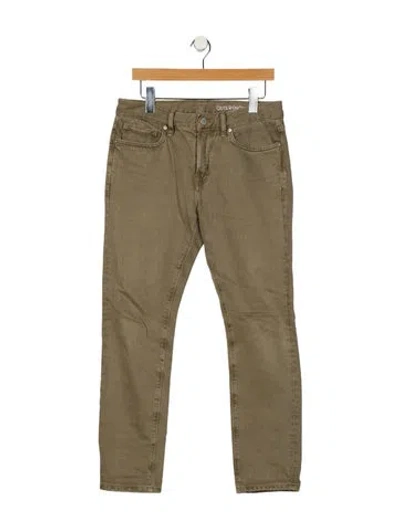 Pre-owned Outerknown Skinny Leg Pants In Green